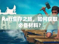 Raft生存之旅，如何獲取必備材料？