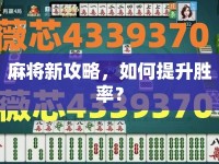麻將新攻略，如何提升勝率？