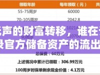 無聲的財(cái)富轉(zhuǎn)移，誰在記錄官方儲備資產(chǎn)的流出？