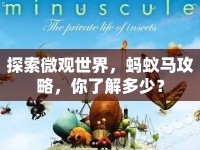 探索微觀世界，螞蟻馬攻略，你了解多少？