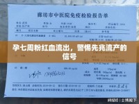 孕七周粉紅血流出，警惕先兆流產(chǎn)的信號(hào)