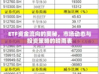 ETF資金流向的奧秘，市場動態(tài)與投資策略的晴雨表