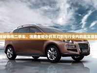 揭秘偉偉二手車(chē)，消費(fèi)者眼中的雙刃劍與行業(yè)內(nèi)的真實(shí)面貌