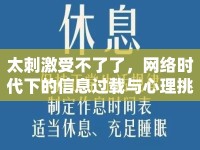 太刺激受不了了，網(wǎng)絡(luò)時代下的信息過載與心理挑戰(zhàn)
