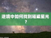 逆境中如何找到璀璨星光？