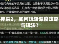 神采2，如何玩轉(zhuǎn)深度攻略與玩法？