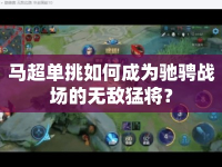 馬超單挑如何成為馳騁戰(zhàn)場(chǎng)的無(wú)敵猛將？