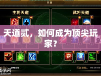 天道貳，如何成為頂尖玩家？