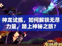 神龍試煉，如何解鎖無盡力量，踏上神秘之旅？