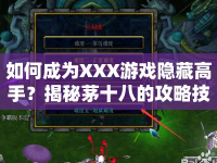 如何成為XXX游戲隱藏高手？揭秘茅十八的攻略技巧！