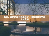 臨潁，最新消息與深度解析，揭秘能否順利進入的真相