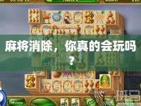 麻將消除，你真的會玩嗎？