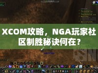 XCOM攻略，NGA玩家社區(qū)制勝秘訣何在？
