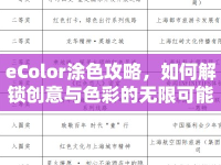 eColor涂色攻略，如何解鎖創(chuàng)意與色彩的無限可能？