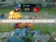 解鎖夏侯敦超強回血流出裝策略，戰(zhàn)場不滅的生存之道