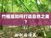 竹模組如何打造自然之美？