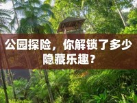 公園探險，你解鎖了多少隱藏樂趣？