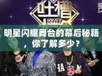 明星閃耀舞臺(tái)的幕后秘籍，你了解多少？