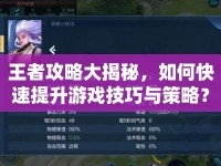 王者攻略大揭秘，如何快速提升游戲技巧與策略？