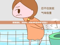 夜晚尷尬，為何晚上頻繁放屁且伴有水流出？