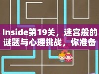 Inside第19關(guān)，迷宮般的謎題與心理挑戰(zhàn)，你準(zhǔn)備好了嗎？