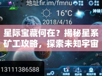 星際寶藏何在？揭秘星系礦工攻略，探索未知宇宙財富！