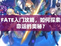 FATE入門攻略，如何探索命運的奧秘？