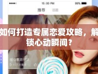 如何打造專屬戀愛攻略，解鎖心動(dòng)瞬間？
