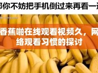 香蕉啪在線觀看視頻久，網(wǎng)絡觀看習慣的探討