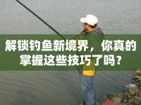 解鎖釣魚新境界，你真的掌握這些技巧了嗎？