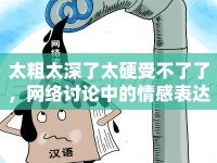 太粗太深了太硬受不了了，網(wǎng)絡(luò)討論中的情感表達(dá)與語(yǔ)言現(xiàn)象