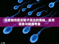 探索做完愛后精子流出的奧秘，自然現(xiàn)象與健康考量