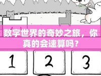 數(shù)字世界的奇妙之旅，你真的會速算嗎？