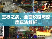 王權(quán)之戰(zhàn)，全面攻略與深度玩法解析