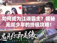如何成為江湖霸主？揭秘?zé)o雙少年的終極攻略！