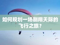 如何規(guī)劃一場翱翔天際的飛行之旅？