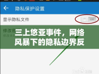 三上悠亞事件，網(wǎng)絡(luò)風(fēng)暴下的隱私邊界反思
