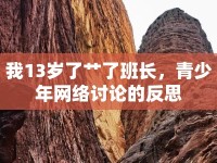 我13歲了艸了班長(zhǎng)，青少年網(wǎng)絡(luò)討論的反思