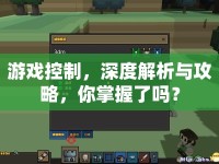 游戲控制，深度解析與攻略，你掌握了嗎？