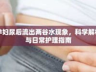 孕婦尿后流出兩谷水現(xiàn)象，科學解析與日常護理指南