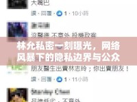 林允私密一刻曝光，網(wǎng)絡(luò)風(fēng)暴下的隱私邊界與公眾人物的責(zé)任探討