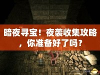 暗夜尋寶！夜襲收集攻略，你準(zhǔn)備好了嗎？
