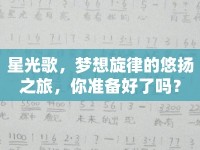 星光歌，夢想旋律的悠揚(yáng)之旅，你準(zhǔn)備好了嗎？