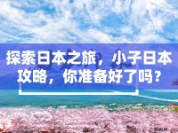 探索日本之旅，小子日本攻略，你準備好了嗎？