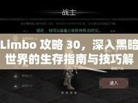 Limbo 攻略 30，深入黑暗世界的生存指南與技巧解析