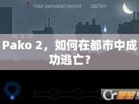 Pako 2，如何在都市中成功逃亡？