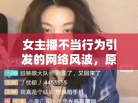 女主播不當(dāng)行為引發(fā)的網(wǎng)絡(luò)風(fēng)波，原圖曝光事件