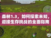 森林1.3，如何探索未知，迎接生存挑戰(zhàn)的全面指南？