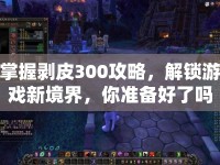 掌握剝皮300攻略，解鎖游戲新境界，你準(zhǔn)備好了嗎？