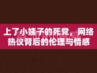 上了小姨子的死黨，網(wǎng)絡(luò)熱議背后的倫理與情感